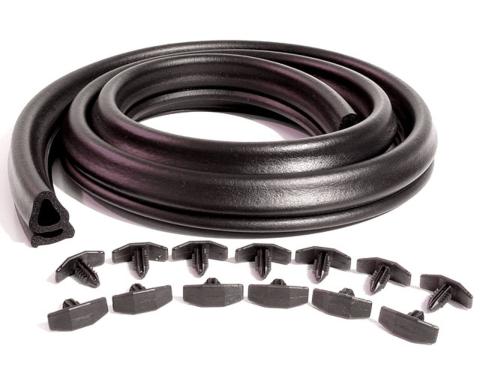 Metro Moulded Parts 1964-1972 Oldsmobile / Chevrolet / Buick / Pontiac Hood to Cowl Seal, with Clips. 59-1/8" Long. Each CS 5