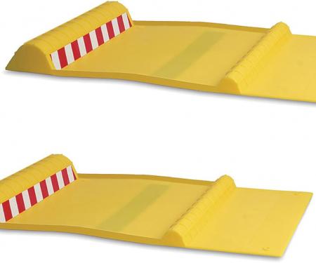 Maxsa 2 Pack Park Right Perfect Parking Self Adhesive Anti-Skid Parking Mat, Yellow 37356