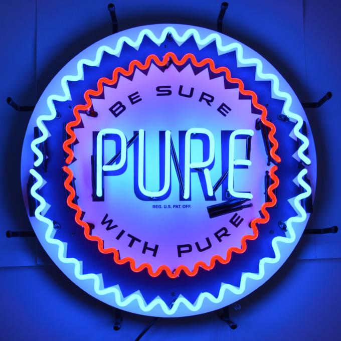 Neonetics Standard Size Neon Signs, Gas - Pure Gasoline Neon Sign with Backing