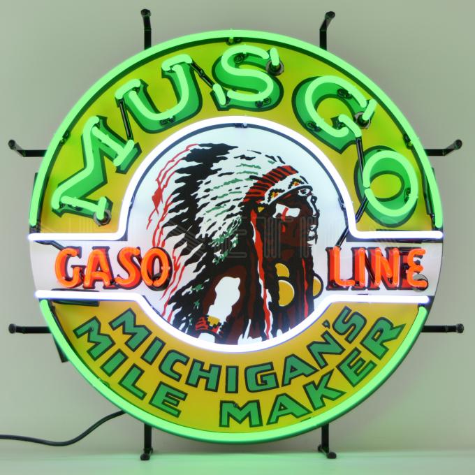 Neonetics Standard Size Neon Signs, Gas - Musgo Gasoline Neon Sign