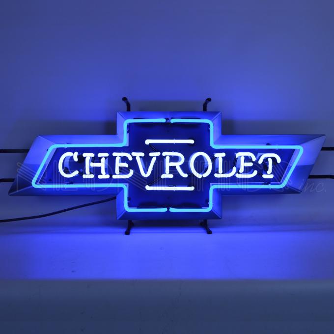 Neonetics Standard Size Neon Signs, Chevrolet Bowtie Neon Sign with Backing