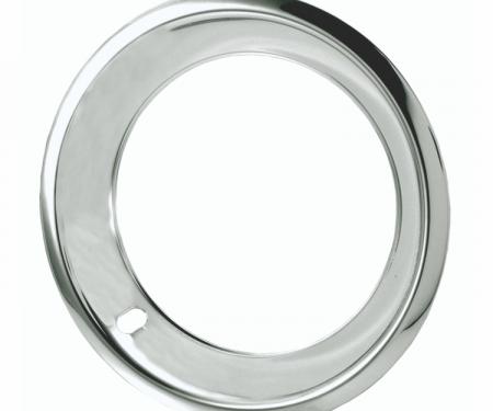 Redline Restomotive® 15" Deep Dish Chrome Plated Stainless Steel Trim Ring, Set of Four