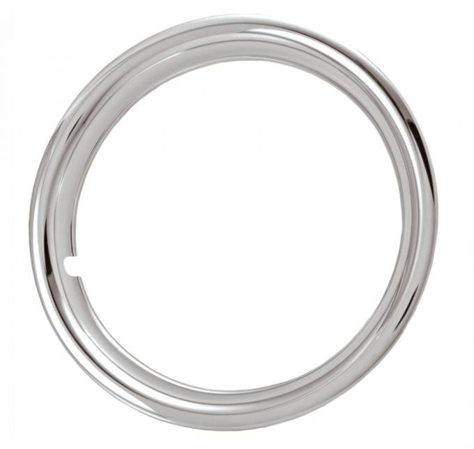 Redline Restomotive® 16" Chrome Plated Stainless Steel Trim Ring, Set of Four