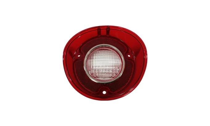 AMD Backup Lamp Lens, with Chrome Trim, LH, 72 Chevelle Malibu T-A4426
