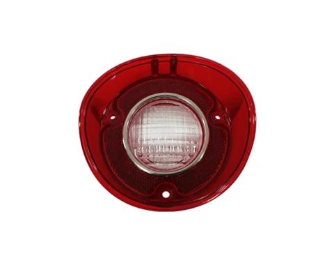 AMD Backup Lamp Lens, with Chrome Trim, LH, 72 Chevelle Malibu T-A4426