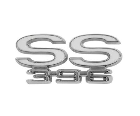 AMD Rear Body Emblem, "SS 396", 69 Chevelle T-4601