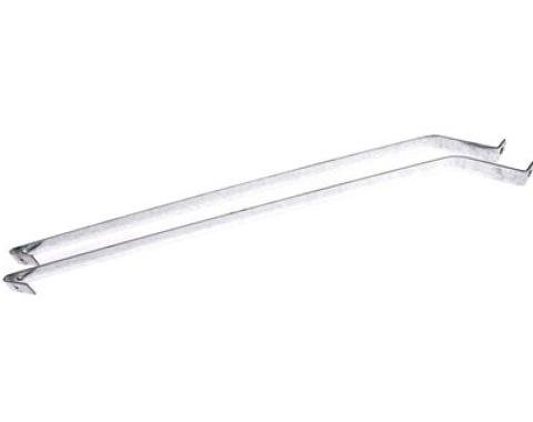 Redline Restomotive® 1968-1972 GM A-Body (Except Wagon / 71-72 Grand Prix) Galvanized Gas Tank Strap Set