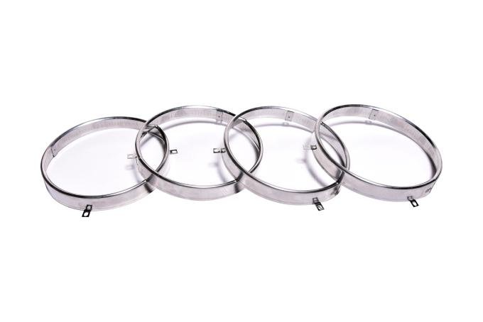Redline Restomotive® 1958-1976 GM Car & Truck 4 Piece Headlight Retaining Ring Set