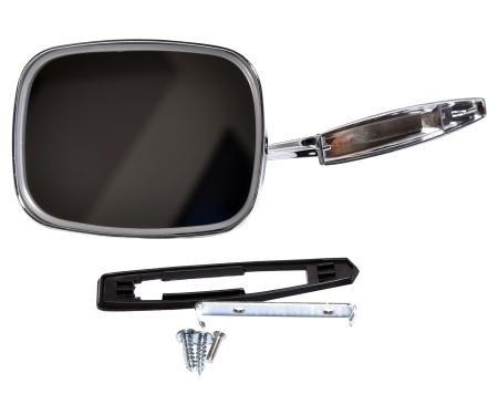 Redline Restomotive® 1968-1974 GM Car Left Hand Outside Door Mirror with Rib Design