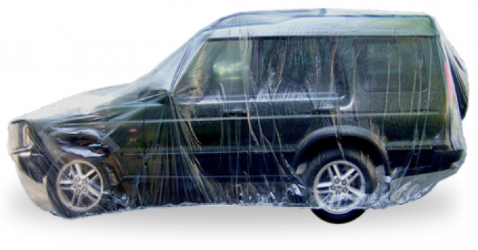 Car Cover, Disposable Clear, Large, Case of 20