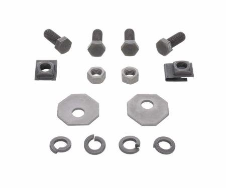 AMD Front Bumper Bracket Hardware, 14pcs, 64-66 Chevelle Malibu El Camino X107-3464-S