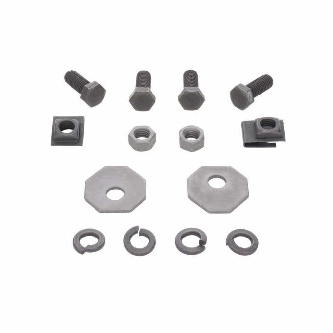 AMD Front Bumper Bracket Hardware, 14pcs, 64-66 Chevelle Malibu El Camino X107-3464-S