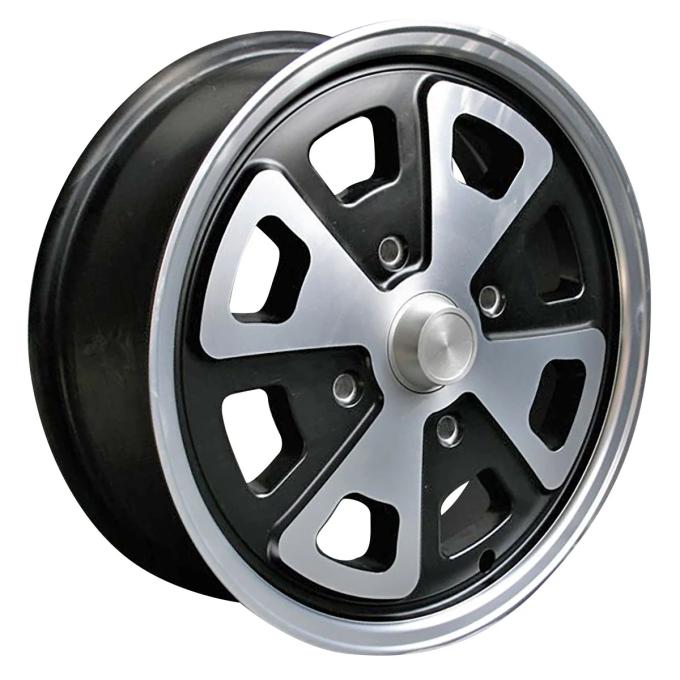 Maxilite 15x5.5 OE Porsche 914 Style Wheel Black / DC lip 4x130mm bp 321001
