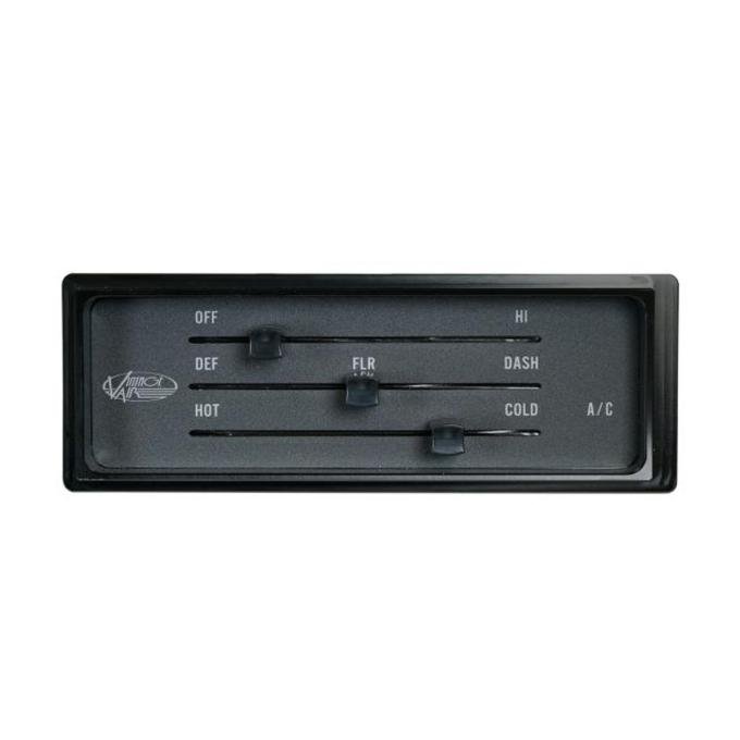 Vintage Air 1966-67 Chevrolet Nova Replacement Control Panel - Black Anodized 473272