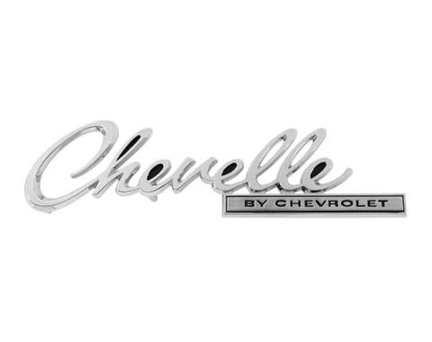 AMD Trunk Emblem, "Chevelle BY CHEVROLET", 69 Chevelle T-4640