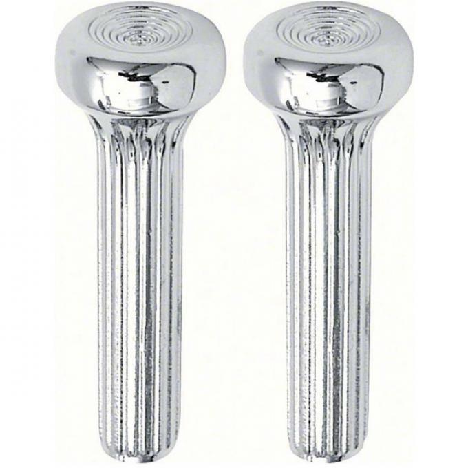 El Camino Door Lock Knobs, Chrome, 1968-1970