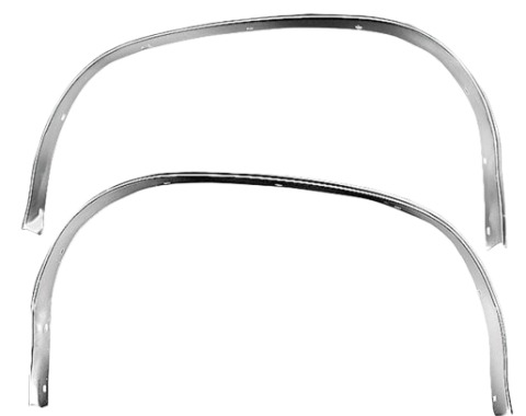 Redline Restomotive® 1970-1972 Chevrolet Chevelle Rear Left and Right Wheel Well Molding