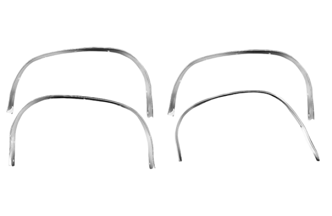 Redline Restomotive® 1970-1972 Chevrolet Chevelle Front and Rear, Left and Right Wheel Well Molding