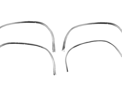 Redline Restomotive® 1970-1972 Chevrolet Chevelle Front and Rear, Left and Right Wheel Well Molding