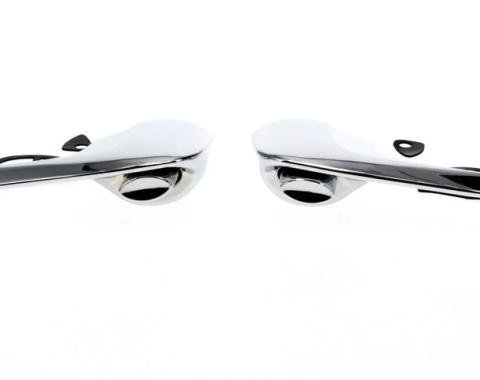 AMD Outside Front Door Handle Set, LH/RH Pair, 66-67 Chevelle Skylark Cutlass GTO X530-3466-P