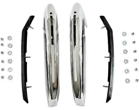 Golden Star 1971-1972 Chevy Chevelle Front Bumper Guard With Rubber Inserts BU03-71PF