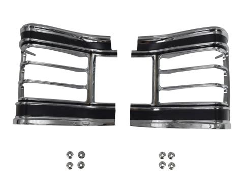Golden Star 1967 Chevy Chevelle Tail Light Bezel, Pair TP03-67B