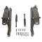 Golden Star 1969-1970 Chevy Impala 1969 Chevelle Hood Hinge Set (Left Hand & Right Hand) Billet Aluminum Polished HO03-69HPA