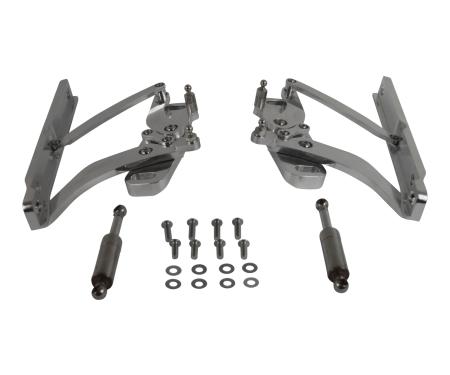 Golden Star 1969-1970 Chevy Impala 1969 Chevelle Hood Hinge Set (Left Hand & Right Hand) Billet Aluminum Polished HO03-69HPA