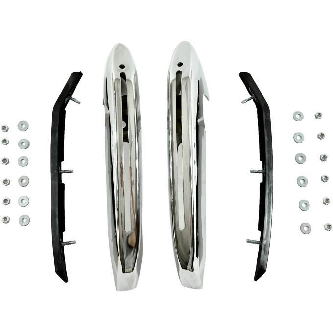 Golden Star 1971-1972 Chevy Chevelle Front Bumper Guard With Rubber Inserts BU03-71PF