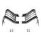 Golden Star 1967 Chevy Chevelle Tail Light Bezel, Pair TP03-67B