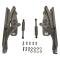 Golden Star 1969-1970 Chevy Impala 1969 Chevelle Hood Hinge Set (Left Hand & Right Hand) Billet Aluminum Polished HO03-69HPA