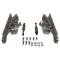Golden Star 1969-1970 Chevy Impala 1969 Chevelle Hood Hinge Set (Left Hand & Right Hand) Billet Aluminum Polished HO03-69HPA
