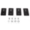 Golden Star 1964-1972 CHEVY CHEVELLE SEAT RELOCATION BRACKET SET (4-PIECES, INCL. 4 BOLTS & WASHERS) SB03-64S