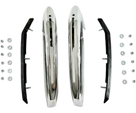 Golden Star 1971-1972 Chevy Chevelle Front Bumper Guard With Rubber Inserts BU03-71PF