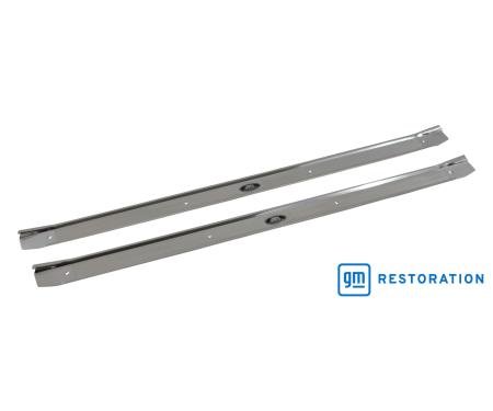Golden Star 1968-1972 Oldsmobile Cutlass Supreme Door Sill Plate, With Body By Fisher Emblem DO03-681SP