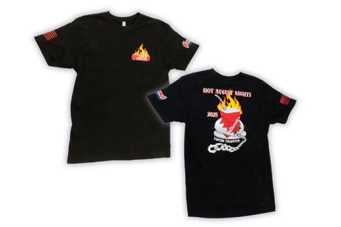 Vapor Trapper Hot August Nights 2025 — Vapor Trapper Limited Edition Tee (Black)