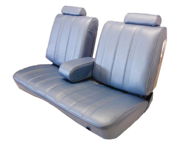 Acme Auto Front Split Back Bench with Arm Rest and Rear Bench Seat Upholstery U279S