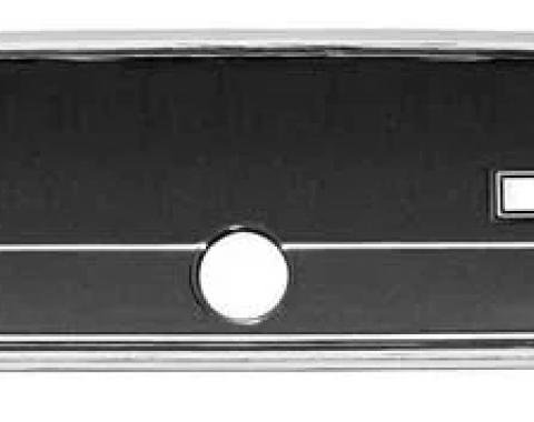 AMD Glove Box Fascia, Chrome w/ Super Sport Script, 66 Chevelle P-CH24855