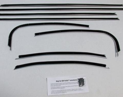 Pontiac LeMans/GTO Window Felt Kit, Replacement Style, 2 Door Hardtop, 1969-1972