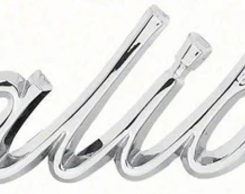 AMD Quarter Panel Emblems, "Malibu", LH/RH Pair, 66-67 Chevelle K-4229716
