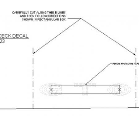 Classic Headquarters GTO Deck Lid W-823
