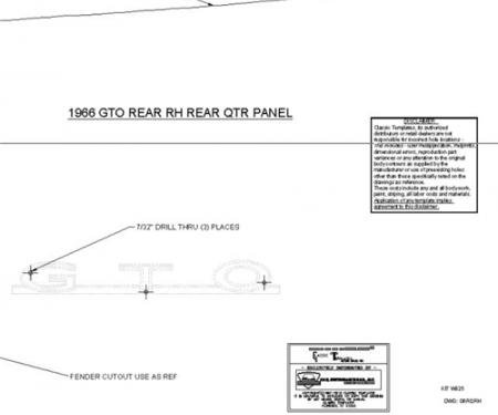 Classic Headquarters GTO Rear Quarter Panels W-825