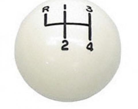 Classic Headquarters White 4 Speed Ball 5/16" W-183B