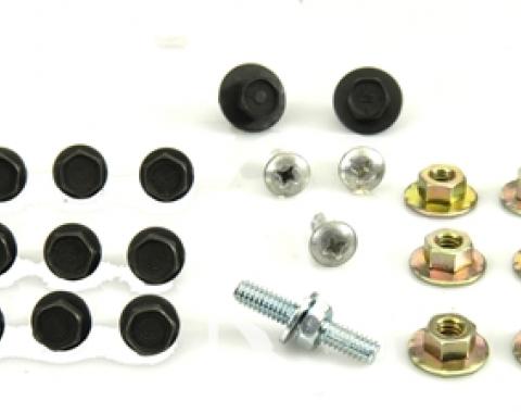 Classic Headquarters Chevelle Door Hardware Mounting Bolt Kit, 27 Pieces H-186