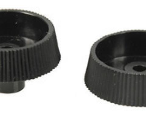 Classic Headquarters Inner Radio Knob, Pair (Black) W-197