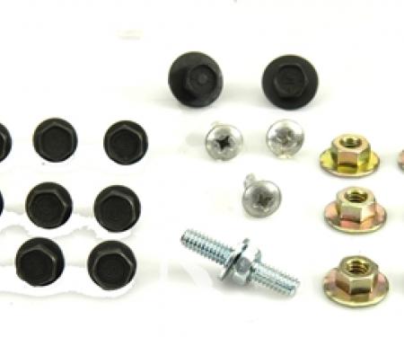 Classic Headquarters Chevelle Door Hardware Mounting Bolt Kit, 27 Pieces H-186