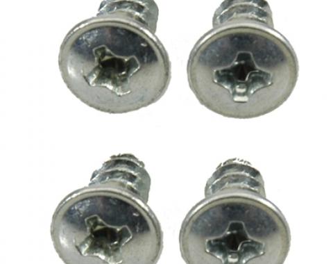 Classic Headquarters Rear Quarter Window U-Jamb Seal Screws Set (4) H-131