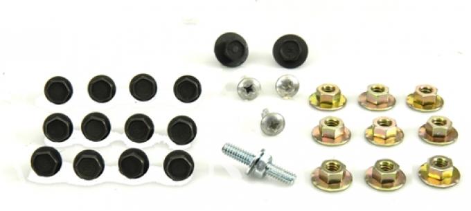 Classic Headquarters Chevelle Door Hardware Mounting Bolt Kit, 27 Pieces H-186