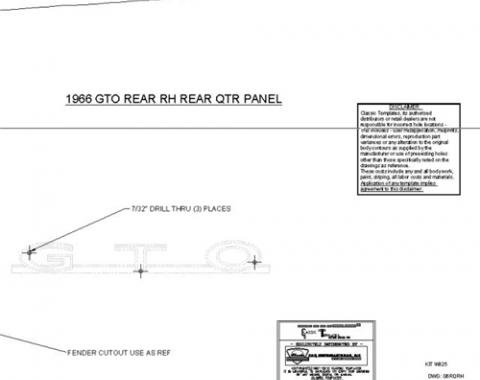 Classic Headquarters GTO Rear Quarter Panels W-825