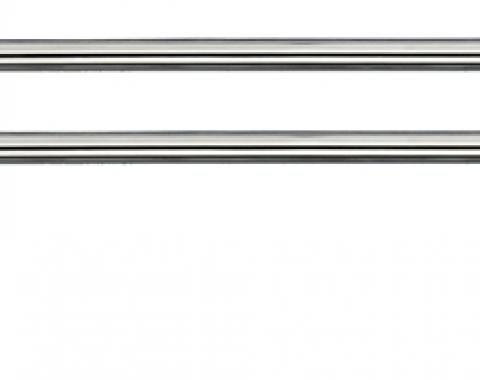 Classic Headquarters GM Arm Rest Base Stainless Steel Trim, Pair W-034
